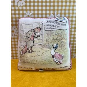 1998 Home Works Pink Beatrix Potter Pillow - Jemima Puddle-Duck